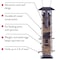 Birdscapes Perky-Pet Squirrel-Be-Gone Wild Bird 2 lb Metal/Plastic Bird Feeder 6 ports 336 - alternate 3